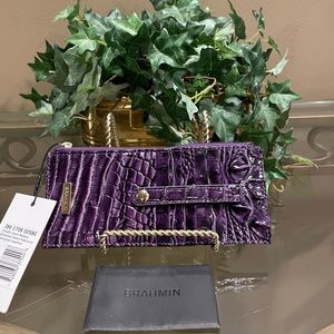 Ultraviolet Brahmin Credit Card Wallet